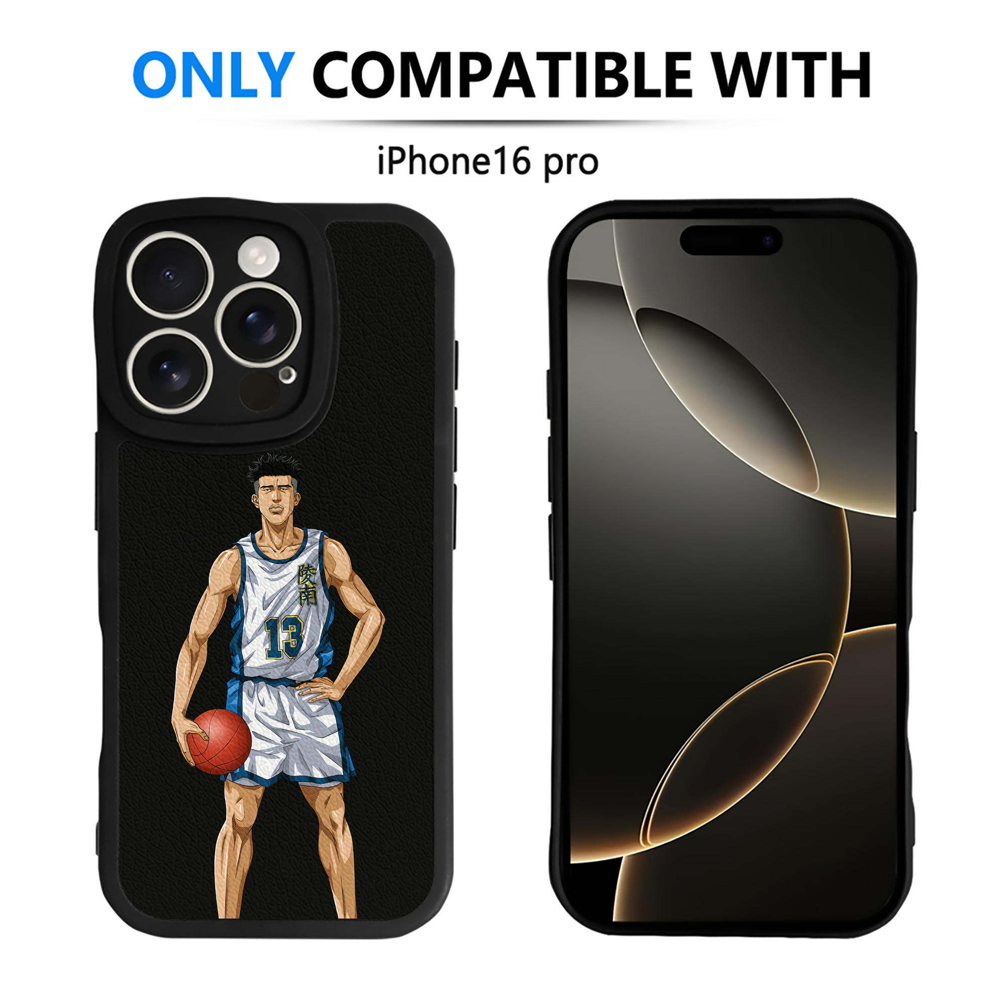 （画像用） SLAM DUNK／スラムダンク 【iPhone 16シリーズ対応】シリコンスマホケース（レザー調） 材質：シリコン